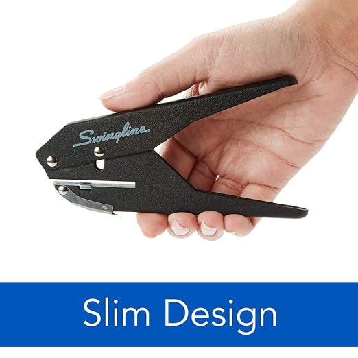 Swingline 1 Hole Punch, 20 Sheet Capacity Hole Puncher, Low Force Plier Paper - Image 4