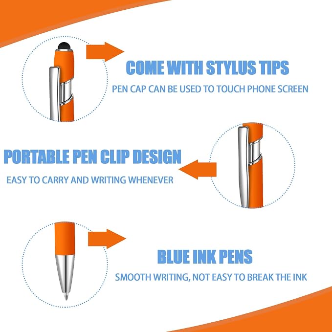 6 Pcs Blue Ink Ballpoint Pen - Image 3