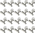 HAHIYO 1.25inch Silver Bulldog Clips Metal File Hinge Binder Clips Clamps Save by HAHIYO