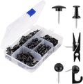 Push Pins Set, 5 Styles Thumb Tacks Map Pins, Steel Point Pushpins Thumbtacks by Yalis