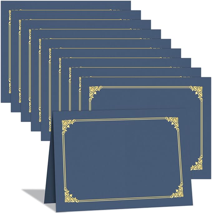 HAUTOCO 10 Pack Certificate Holders, Document Award Covers Certificate Folders by HAUTOCO