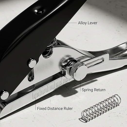 QWORK Hole Punch Single, 3/8" Heavy Duty Paper Punch Hand Held - Image 3