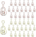 OWLFAVO 40pcs Guitar Shape Paper Clips by OWLFAVO