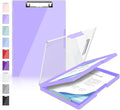 Sooez Clipboard with Storage, Heavy Duty Cleaview Clip Boards 8.5x11 with Dual by Sooez