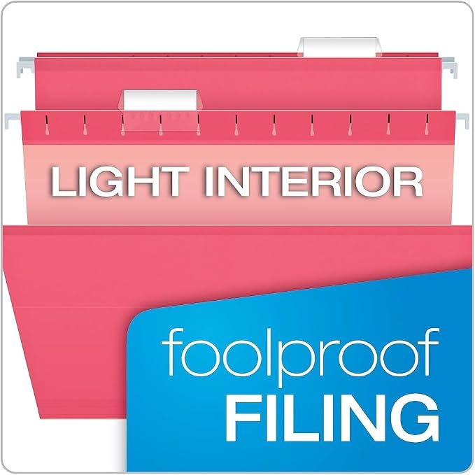 Pendaflex 04153 1/5 PIN Reinforced Hanging Folders, Legal Size, 1/5 Cut - Image 7