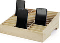 36-Grid Wooden Cell Phone Holder Desktop Organizer Storage Box by Ozzptuu