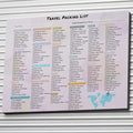 Travel Packing List – Reusable Vacation & Road Trip Essentials Checklist – by Unknown