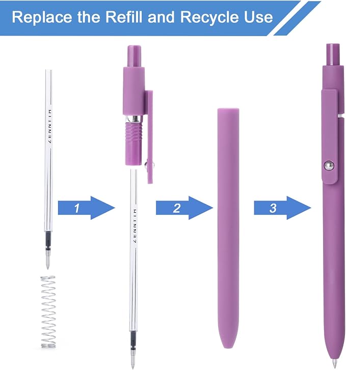 FIOVER High-End Vintage Gel Pens, Smooth Writing Retractable Pens - Image 6