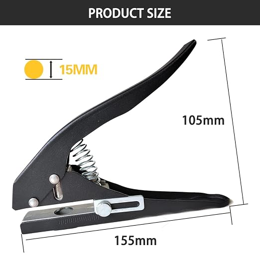 Single Hole Punch, Heavy Duty Single Hole Punch Hole Punches Portable Hand Held - Image 4