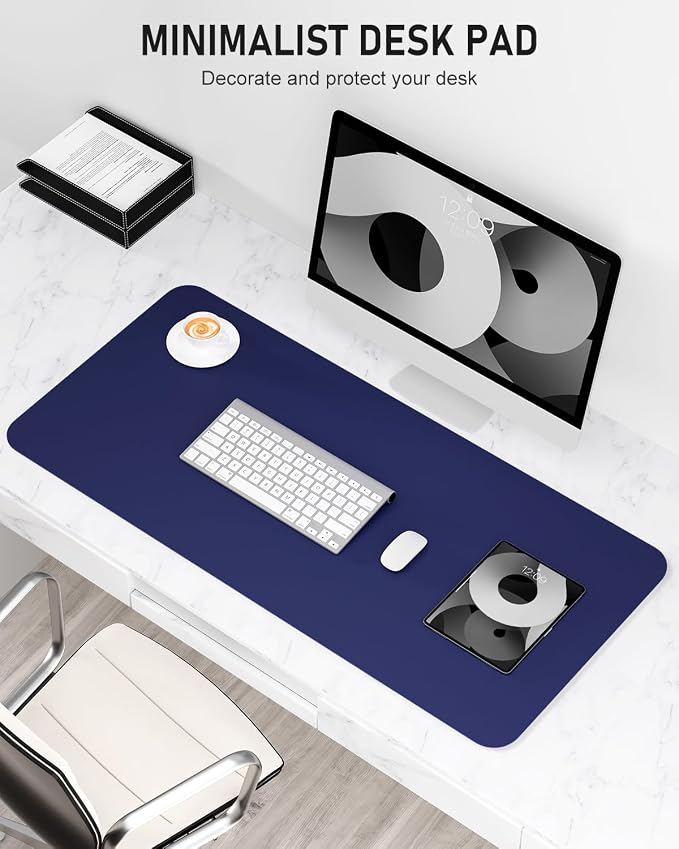 Desk Pad, 35.5" x 17" PU Leather Non-Slip Desk Mat Large Mouse Pad - Image 2