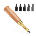 TLKKUE Adjustable Leather Hole Punch Automatic Screw Hole Punch Tool by TLKKUE