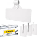 Gluposti Shelf Labels for Wire Shelving, Wire Rack Label Holders for Shelves by Gluposti