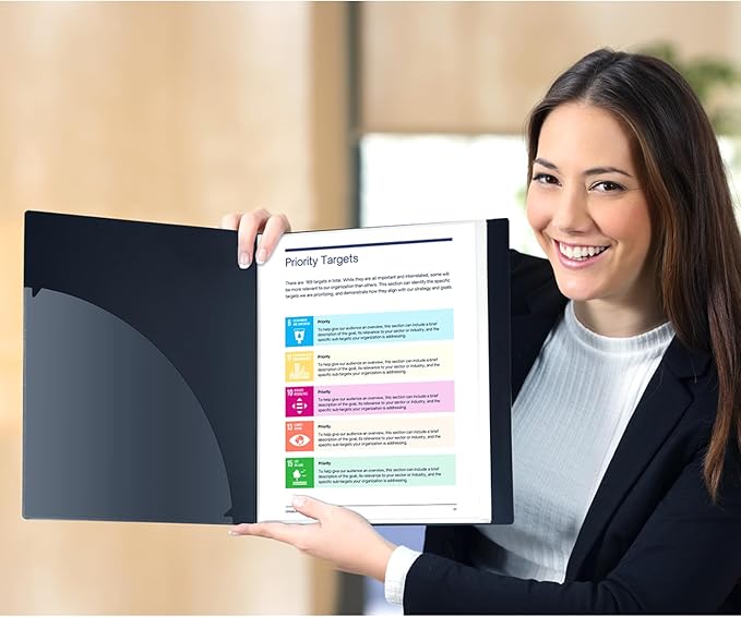 Dunwell Presentation Binder 12-Pocket, Displays 24 Pages, 8.5x11 Portfolio - Image 8