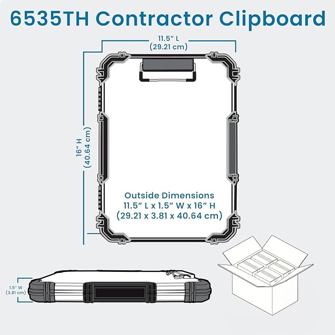Flambeau Heavy-Duty Contractor Clipboard Document Holder, Portable Storage - Image 6