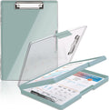 SFLHHDM Clipboard with Storage, Heavy Duty Clip Boards 8.5x11 with 2 Storage by SFLHHDM
