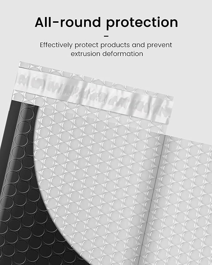 GSSUSA Black Bubble Mailers 6x10 Small Padded Envelopes 1000 Pack, Strong - Image 3
