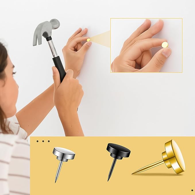 Silver Heavy Duty Thumb Tacks, Push Pins - Image 5