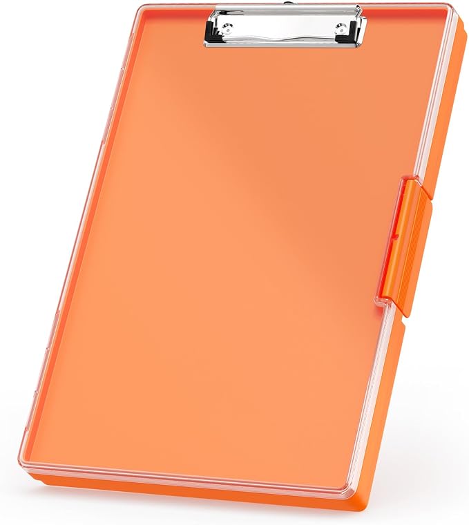 Rimilak Plastic Clipboard with Storage, Side Opening with 2 Compartment by Rimilak