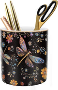 Pen Holder, Pencil Cup for Desk, Cute Makeup Brush Holder, Durable Ceramic by WAVEYU