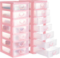 Thyle 2 Pcs Plastic Drawers Organizer Mini Organizer Stackable Plastic Clear by Thyle