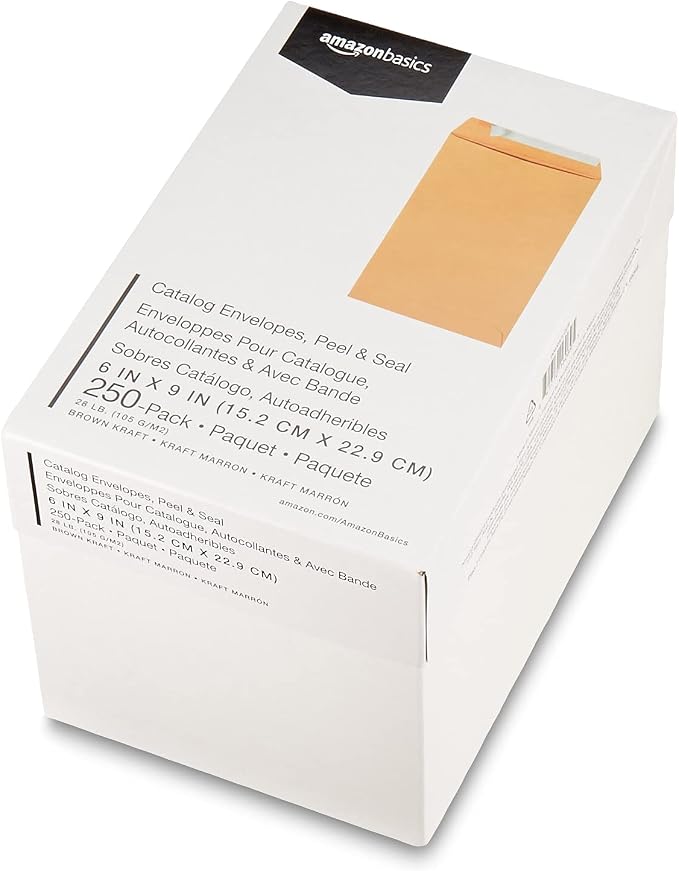 Amazon Basics Catalog Mailing Envelopes, Peel and Seal, 6x9 Inch - Image 7
