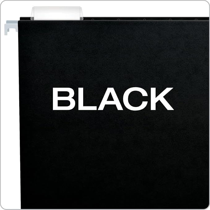 Pendaflex Black Hanging File Folders, 8.5 X 11 Letter Size - Image 4