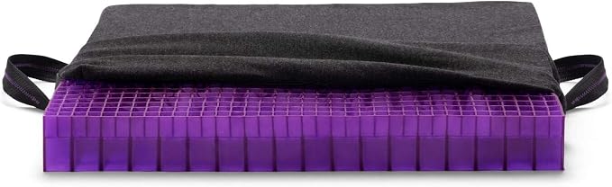 Purple Double Seat Cushion, Two-Sided Soft and Firm 2 Inch Gel Seat Cushion | by Unknown
