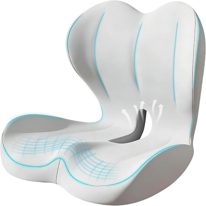 Seat Cushion for Office Chair and Car, Lumbar Support Pillow for Office Chair by Unknown