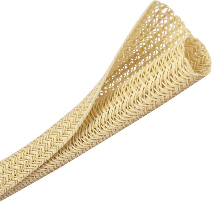 10ft - 1 inch Braided Cable Management Sleeve Cord Protector - Self-Wrapping by CrocSee