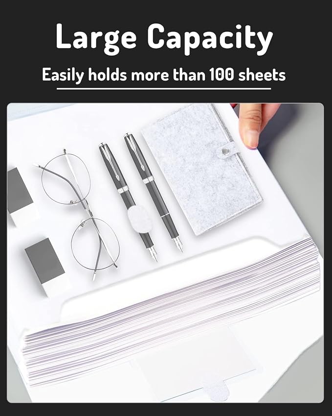 Forvencer Binder Pocket, 36 Pack Super Heavyweight Poly Binder Pocket - Image 4