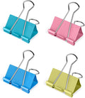 Ufmarine Medium Binder Clips 1.25 inch Length, Colorful Paper Clips Medium by Ufmarine