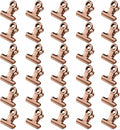 HAHIYO 0.87inch Rose Gold Bulldog Clips Metal File Hinge Binder Clips Clamps by HAHIYO