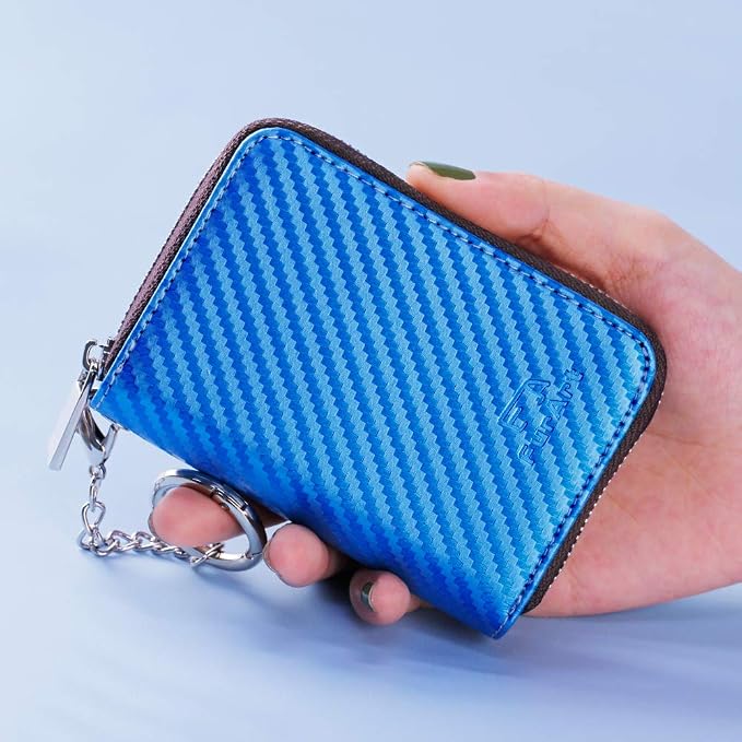 FurArt Zipper Wallet Women, RFID Blocking Credit Card Wallet, Business Card - Image 4