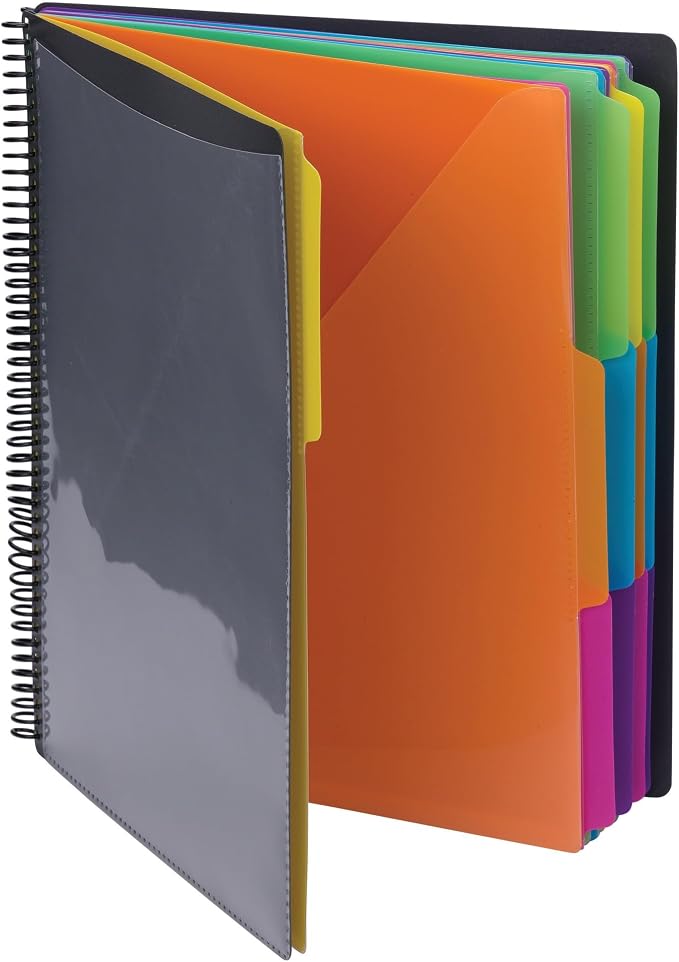 Smead Project Organizer, 24 Pockets, Tear Resistant Poly, 1/3-Cut Tabs by SMEAD