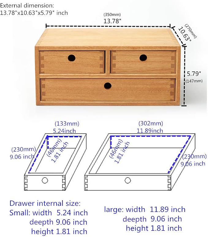 KIRIGEN Solid Wood Desktop Organizer - Image 8