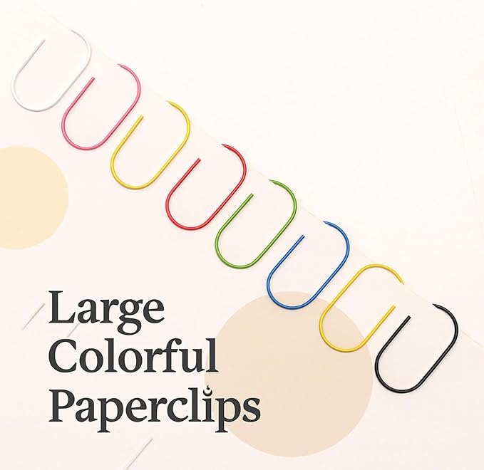 50 Pcs Jumbo Planner Paper Clips 2 inch – Cute Fun Paper Clips, Gifts - Image 3