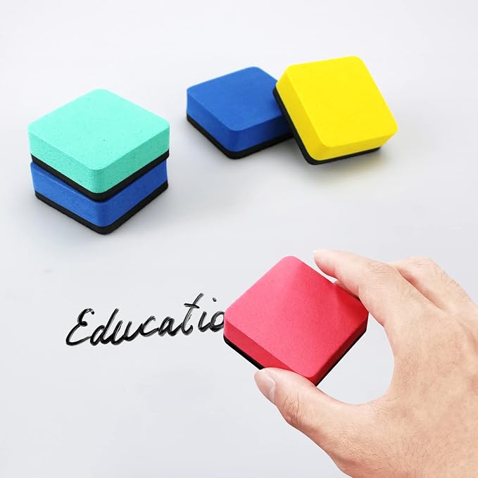 Dry Erase Eraser, 24 Pack Magnetic Whiteboard Erasers, Small Dry Erase Board - Image 6