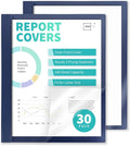 Binditek 30 Pack Clear Front Report Covers by Binditek