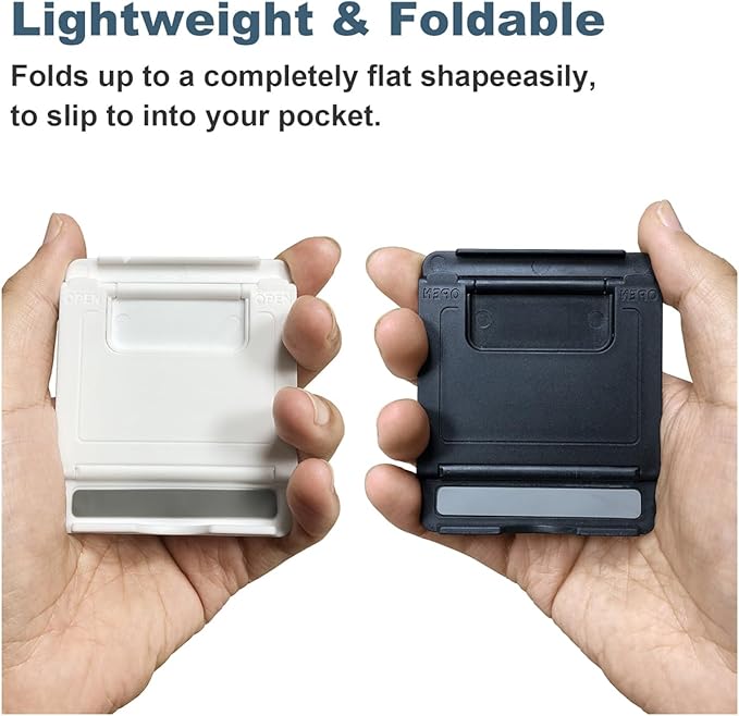 POQOD 2 Pack Cell Phone Stand, Foldable Phone Holder - Image 6