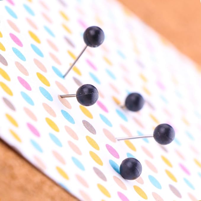 Push Pins Map Tacks 1/8-Inch Assorted Color Beads Head Map Marking Push Pins - Image 5