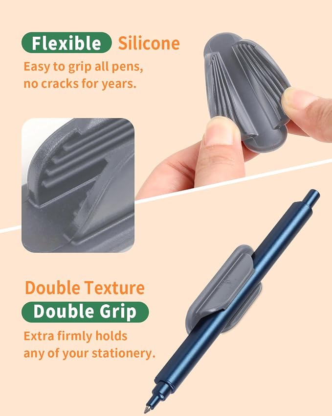 Tiizze Adhesive Pencil Holders for Desk Set of 10 - Image 2