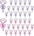 OWLFAVO 36pcs Flower Shape Paper Clips by OWLFAVO