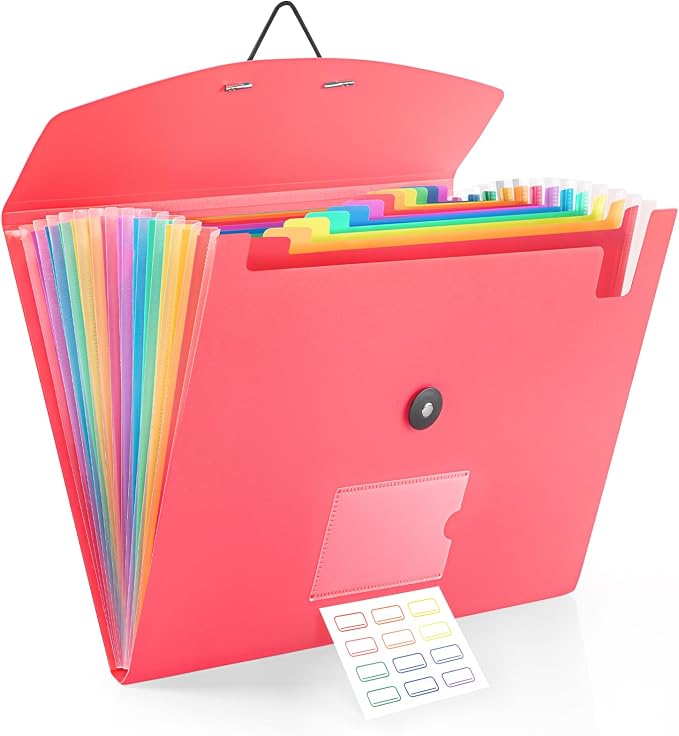 13 Pocket Accordion File Organizer by RIEJIN