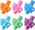 6 Pack Pencil Grips for Kids Handwriting Pencil Grippers, Pencil Writing Aid by Bribobo