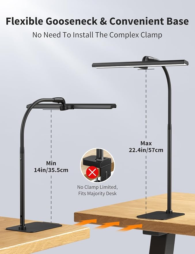 Kary LED Desk Lamps for Home Office, Tall Desk Light - Image 5