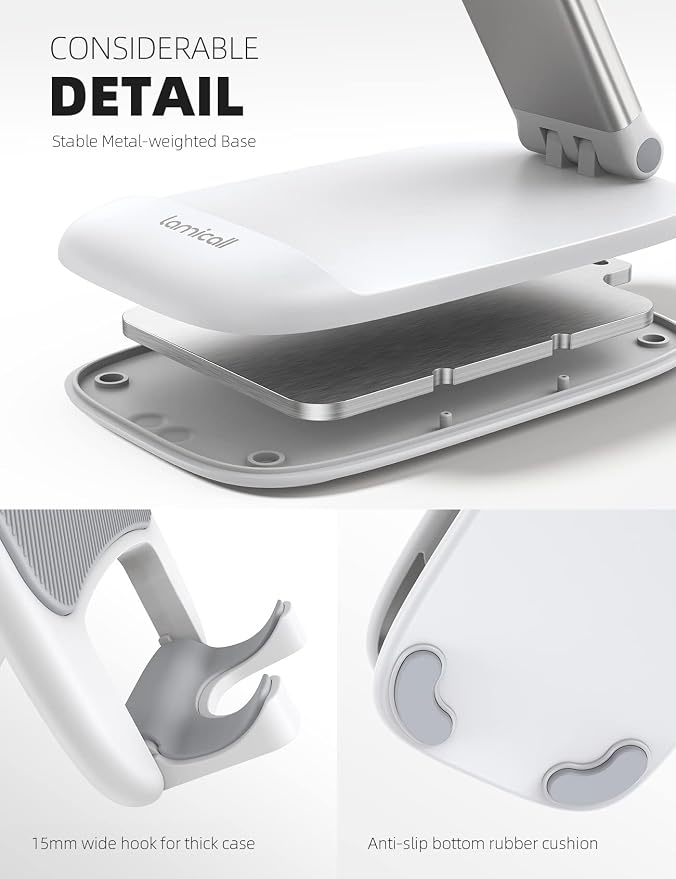 Lamicall White Cellphone Stand, Xmax Gift - Image 6