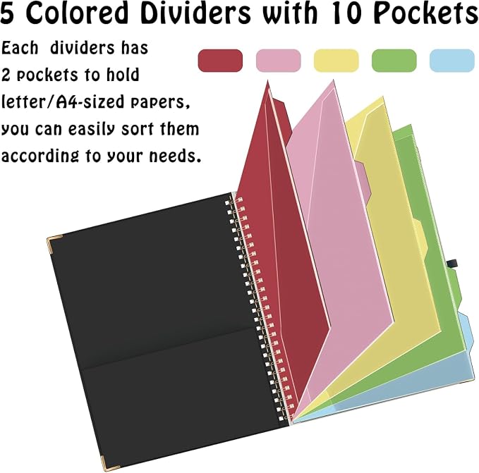 HAUTOCO Clipboard Folio with Refillable Lined Notepad - Image 7