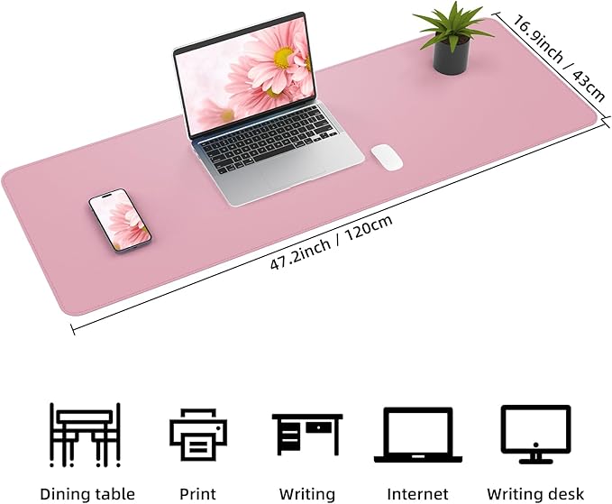 AFIING Leather Desk Pad Protector, Large Desk Mat - Image 3