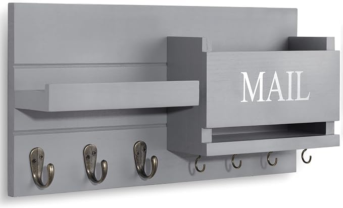 Lwenki Mail Organizer for Wall Mount – Key Holder - Image 2