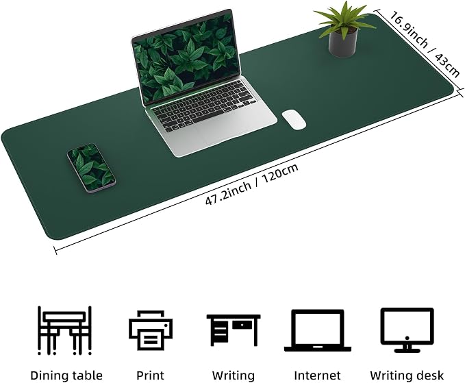 AFIING Leather Desk Pad Protector, Large Desk Mat - Image 3